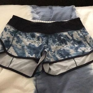 Tie dye lulu lemon shorts